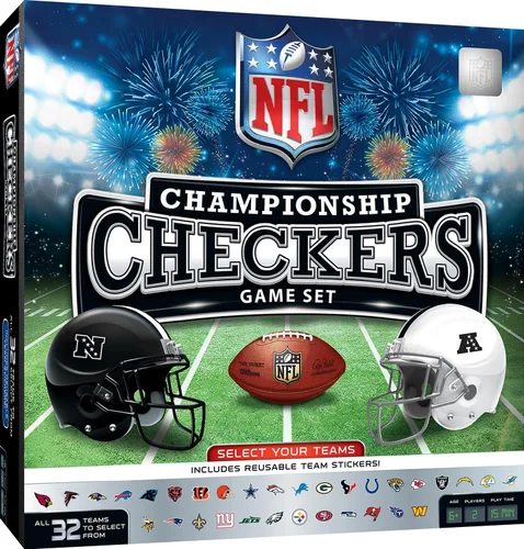 Vista 22 de MasterPieces NFL Los Angeles Rams Juego de mesa de damas, 13 x 21 pulgadas
