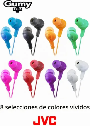 Vista 3 de JVC HAFX5A Gummy Plus audífonos con aislación de sonido, peppermint blue Blanco Coconut