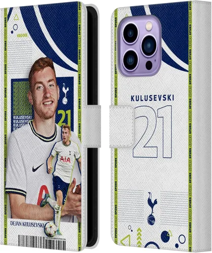 Vista 53 de Head Case Designs Officially Licensed Tottenham Hotspur F.C. Cristian Romero 2022/23 First Team Leather Wallet Case Compatible with Apple iPhone 11