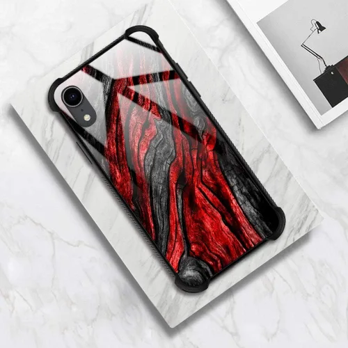 Vista 6 de Funda para iPhone Xs Max, de cristal templado 9H para iPhone Xs Max, diseño a prueba de golpes, antirrayones, para Apple iPhone Xs Max de 6.5