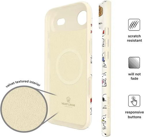 Vista 1111 de VELVET CAVIAR Funda para iPhone 15, compatible con MagSafe, probada contra caídas de 10 pies, fundas protectoras de diseño, leopardo color rosa