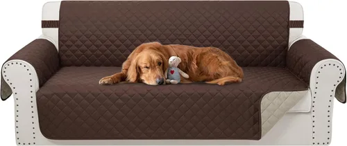 Vista 76 de Fundas para Silla Reclinable Reversibles Funda de Sofá para Mascotas Protector de Muebles Lazy Boy (Silla 23'', Beige/Beige)