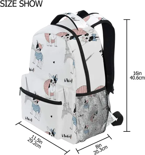 Vista 7 de Roaring Panther Mochila escolar Mochila de viaje para niños estudiantes, Patrón 5, Mochilas Daypack