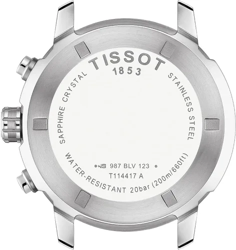 Vista 4 de Tissot PRC 200 GTS SS BR BK Árabe IND CHR, Gris, Movimiento de cuarzo