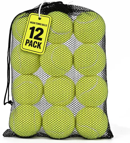 Vista 8 de INSUM Tennis Balls, Extra Duty Practice Tennis Balls with Mesh Bag Rosa