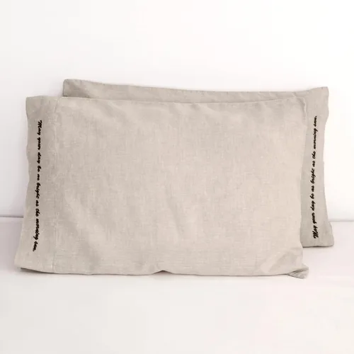Vista 12 de Linen World - Juego de 2 fundas de almohada de lino francés, fundas de almohada que absorben la humedad lavadas a la piedra