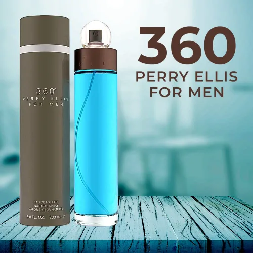 Vista 4 de Perry Ellis 360 For Men Eau De Toilette Spray 6.7 onzas, transparente