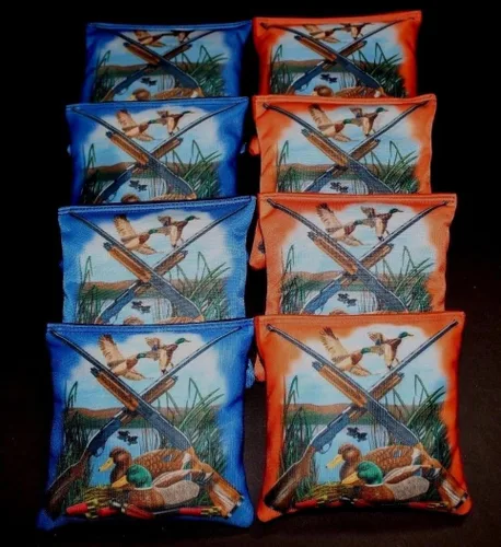 Vista 13 de BackYardGamesUSA Custom Firefighter Maltese Fire Ladder Flames Set of 8 Regulation Custom Cornhole Bags B8