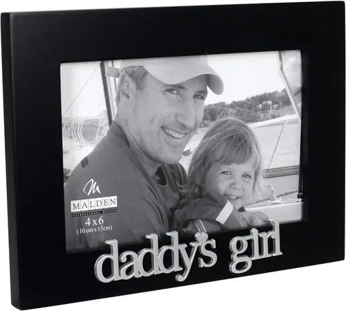Vista 3 de Malden International Designs 4305-46 Daddy's Girl Expressions - Marco de fotos, 4 x 6 pulgadas, color negro