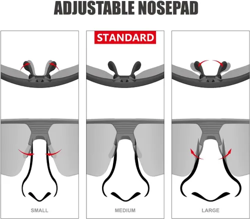 Vista 7 de Q217 HD Gafas de sol polarizadas para mujeres y hombres, ciclismo, correr, pesca, senderismo, golf, béisbol, voleibol, deportes al aire libre