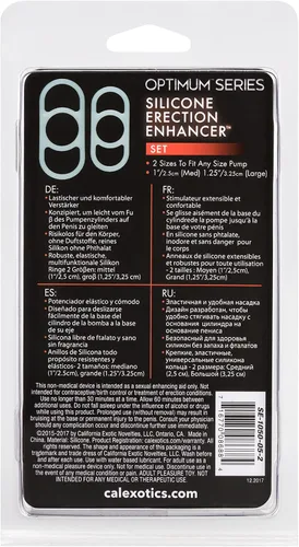 Vista 5 de California Exotics Novelties Optimum Series - Juego de potenciador de erección de silicona
