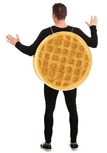 Vista 2 de Disfraz de Waffle Eggo para Adulto Multicolor