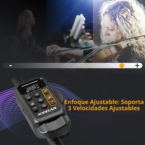 Vista 4 de Aodelan Videocámara inalámbrica Lanc Zoom Controller para Canon/para Sony
