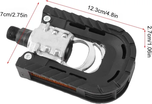 Vista 4 de Pedal plegable, 1 par de pedales plegables dobles para bicicleta de carretera, accesorio de bicicleta plegable