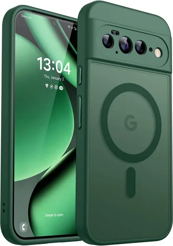 Vista 55 de CANSHN Funda magnética para Google Pixel 9 Pro XL (6.8 pulgadas), mejorada [protección completa de la cámara] [compatible con Magsafe]
