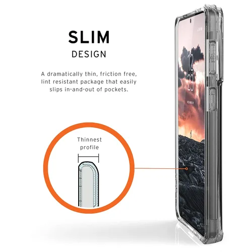 Vista 5 de URBAN ARMOR GEAR UAG - Funda protectora para Samsung Galaxy S21 Plus, transparente, resistente, ligera, delgada, a prueba de golpes, transparente