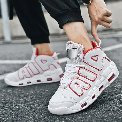 Vista 5 de EGGPOD High top Neutral Basketball Shoes Men's Shoes Women's Shoes Super Light Sneakers high top Graffiti Style Couple