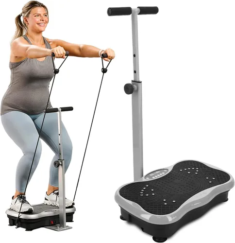 Vista 11 de Lifepro TrimLite Vibration Plate with Handle — Vibration Plate Exercise Machine with 99 Speed Levels, Bluetooth & Magnetic Acupoints — Whole Body