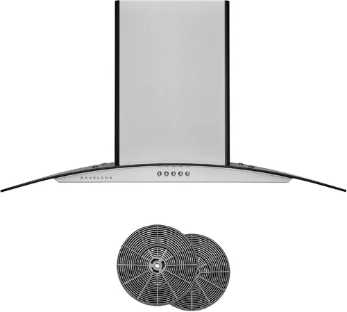 Vista 15 de Hauslane - Campana extractora de pared, 30 pulgadas, base convertible de 350-750 CFM Acero inoxidable