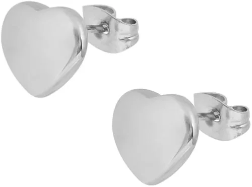 Vista 2 de Edforce Stainless Steel Conjunto de collar y pendientes con colgante de corazón para mujeres y niñas.