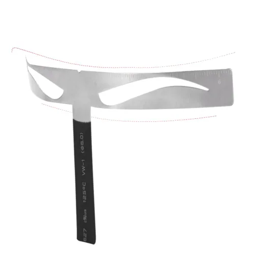 Vista 7 de Filfeel Regla de cejas, regla de extensión de equilibrio permanente profesional de cejas, regla de extensión de ceja (#1)