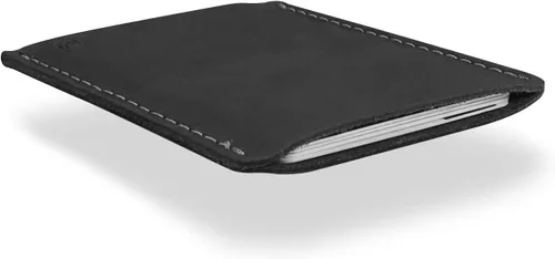 Vista 4 de Modern Carry - Funda delgada de cuero para tarjetas de crédito, Funda para tarjeta Gris Medianoche, Moderno