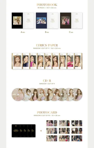Vista 2 de TWICE FEEL SPECIAL 8th Mini Album [ A + B + C ] 3VER SET 3CD+3 Photo Book+18 Card+etc K-POP SEALED+TRACKING CODE