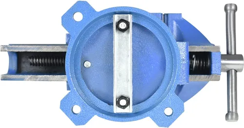 Vista 4 de Herramienta de prensas de banco resistente de 6 pulgadas con base giratoria, fresado de metal con bloqueo de yunque giratorio de 360 grados
