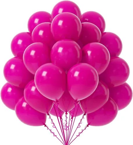 Vista 10 de FOTIOMRG - Globos negros de 12 pulgadas, paquete de 50 globos de fiesta negros de buena calidad para cumpleaños, graduación, baby shower, Halloween