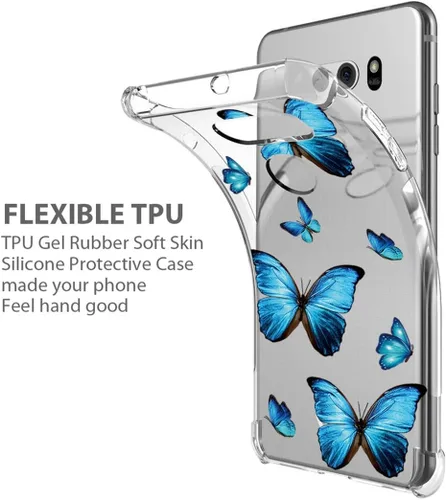Vista 3 de Funda para LG V30/V30S ThinQ/V35 ThinQ/V30+/V30 Plus, US998 Linda funda, transparente y flexible TPU funda de silicona suave de goma suave para LG