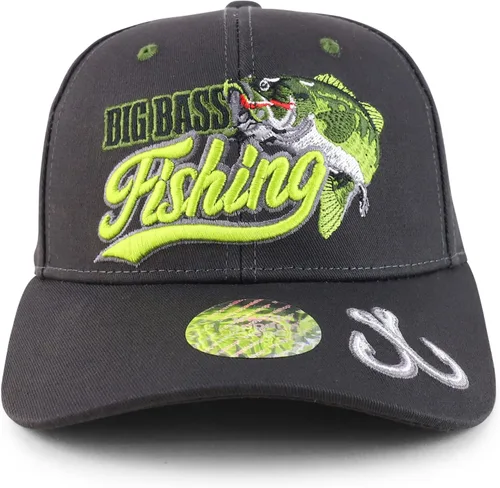 Vista 2 de Trendy Apparel Shop Gorra de béisbol ajustable bordada de pesca de caza