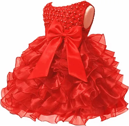Vista 5 de Jup'Elle Baby Girl Dresses Ruffle Lace Pageant Party Wedding Flower Girl Dress Margarita - Negro