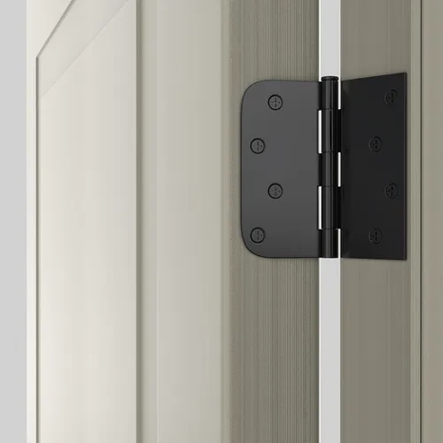 Vista 7 de Goldenwarm - Paquete de 12 bisagras para puerta interior de 4 x 4 pulgadas Negro mate