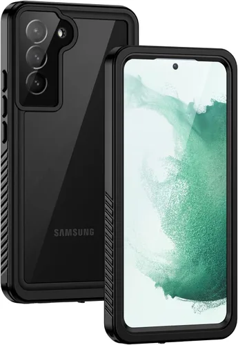 Vista 9 de Lanhiem Funda para Samsung Galaxy S22, IP68 impermeable a prueba de polvo con protector de pantalla integrado, funda protectora de cuerpo completo