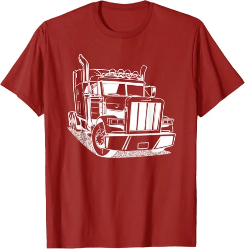 Vista 43 de Diesel Big Rig 18 Wheeler - Camiseta de camionero para camionero, Negro, S