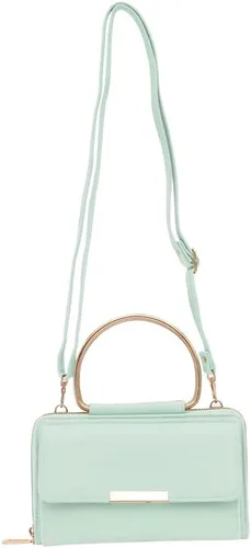 Vista 5 de EVVE Bolso de mano pequeño con asa superior bolso cruzado de moda para teléfono celular para mujer