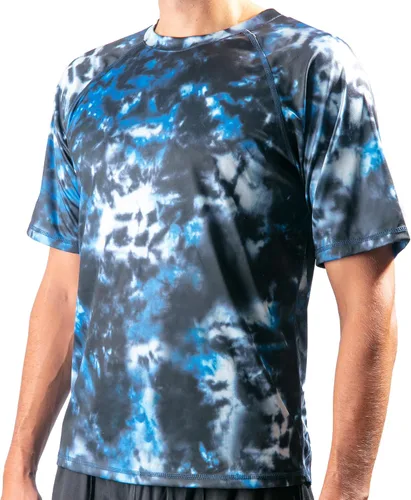 Vista 12 de Kanu Surf Camiseta de natación de manga corta UPF 50 para hombre (tallas regulares y extendidas)