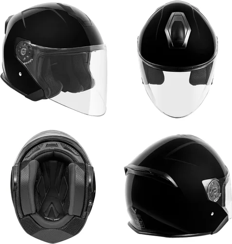 Vista 2 de VCAN V88 - Casco de motocicleta de cara abierta de 3/4, aprobado por ECE y DOT