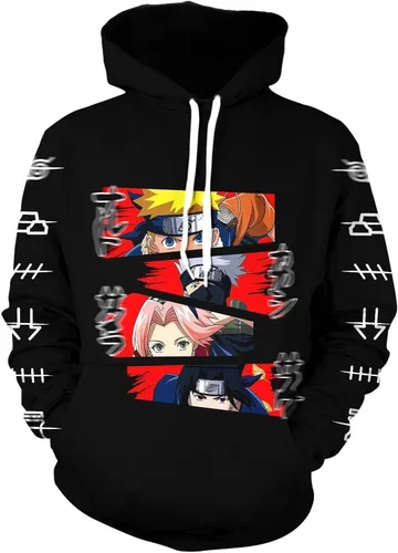 Vista 2 de NATJUN Japanese anime hoodie aldult Comfortable waterproof hoodies cartoon fashion Casual sweatshirts