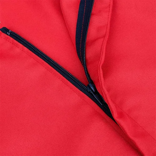 Vista 4 de Traje rojo de manga larga para hombre, traje rojo con capucha, traje de salto para cosplay, traje rojo para adultos