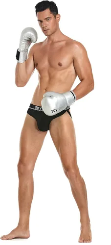 Vista 46 de SKYSPER Jock Strap Athletic Supporter para hombres Sexy Jockstrap Ropa interior masculina