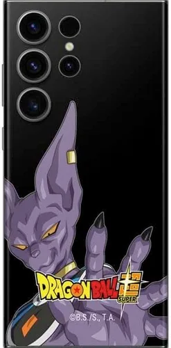 Vista 10 de Skinit Calcomanía para teléfono compatible con Galaxy S23 Ultra, diseño oficial de Dragon Ball Super Goku Negro - DBZSPR04