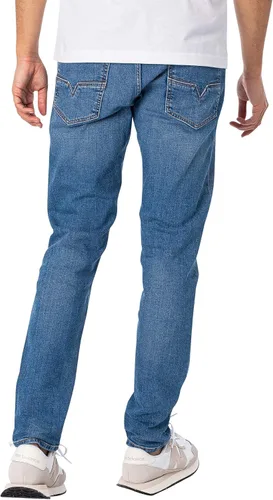 Vista 3 de Diesel Larkee - Jeans regulares para hombre, color azul