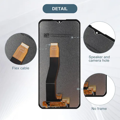 Vista 4 de Reemplazo de pantalla LCD táctil digitalizador Asamblea compatible con OUKITEL WP35 6.6 "con herramientas (negro)