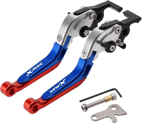 Vista 15 de Palanca de freno de embrague plegable ajustable para Xmax 125 250 300 400 XMAX250 XMAX300 2018 2023 (color : 7)