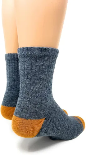 Vista 4 de Warrior Alpaca Socks - Comodidad acolchada retro sólido cuarto de cuello redondo para adultos - Unisex