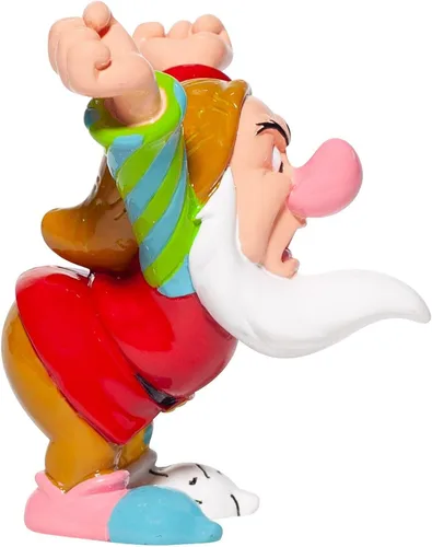 Vista 4 de Enesco Disney by Romero Britto Snow White and The Seven Dwarfs Grumpy - Figura en miniatura, 4.7 pulgadas, multicolor