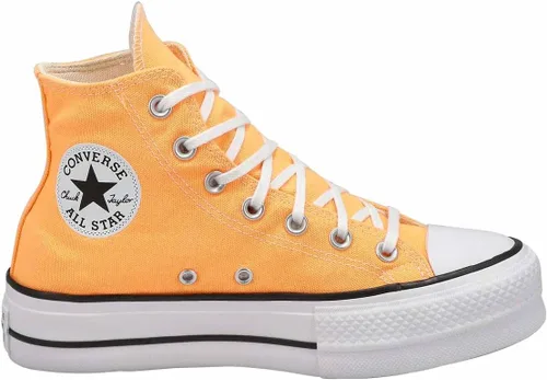Vista 4 de Converse - Chuck Taylor All Star Tenis de mujer altos de plataforma con diseño de leopardo