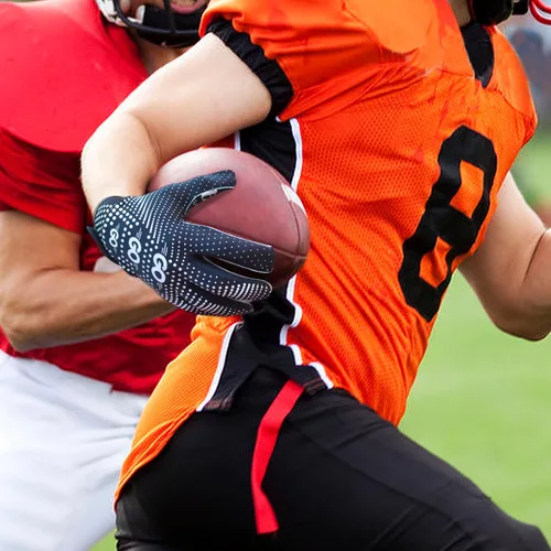 Vista 6 de Guantes de fútbol para niños jóvenes, guantes receptores transpirables antideslizantes para adolescentes, entrenamiento escolar