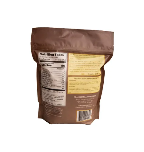 Vista 2 de Granite Mill Farms Harina de pastelería orgánica germinada, 30 oz